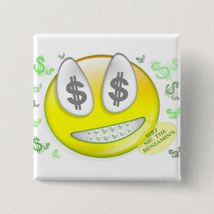 Sho' Me The Benjamin's Face 15 Cm Square Badge