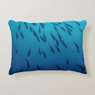 Shoal of fishes decorative cushion