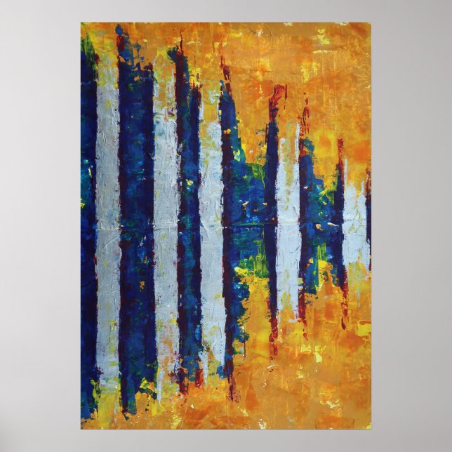 Shock Wave, Sound Wave, Modern Abstract Fine Art Poster (Front)