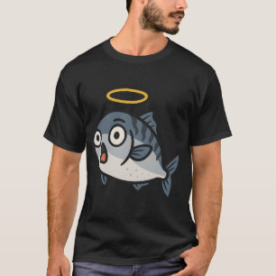 Shocked Holy Mackerel Sticker â€“ Funny Vector Fis T-Shirt