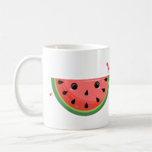 Shocked Kawaii Watermelon T-Shirt Coffee Mug