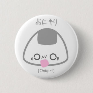 Shocked Onigiri 6 Cm Round Badge