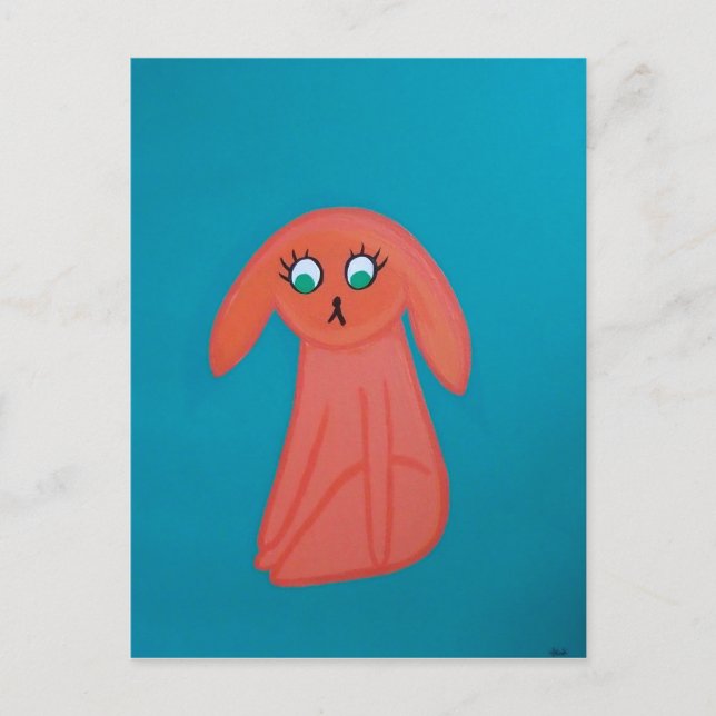 "Shocked Rabbit" Postcard (Front)