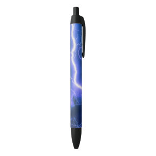Shocking Lightning Strike Black Ink Pen