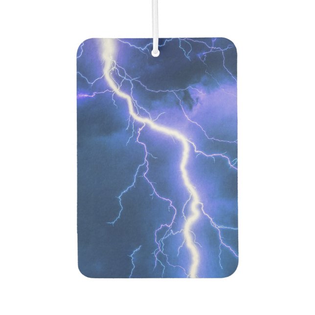 Shocking Lightning Strike Car Air Freshener (Front)