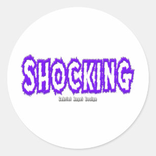 Shocking Logo Classic Round Sticker