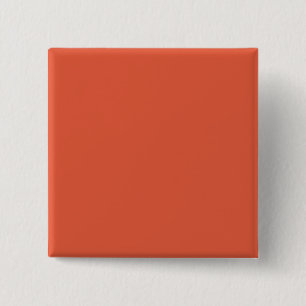 Shocking Orange Square Pin-back Button