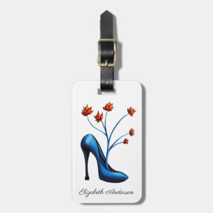 Shoe Addict High Heels Art Fashionista Luggage Tag