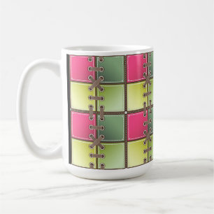 shoe addict laces pink and green fashion art coffee mug