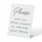 Shoe Cover Sign for Realtor Property Showing 