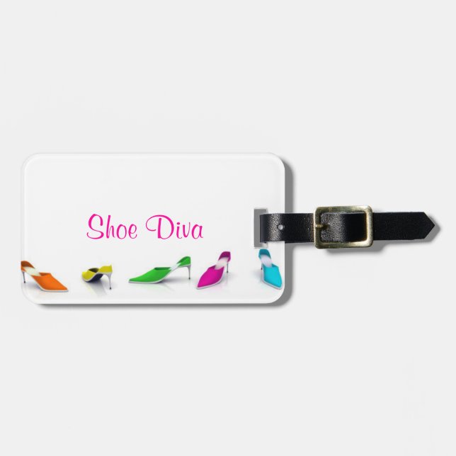 Shoe Diva Luggage Tag (Front Horizontal)