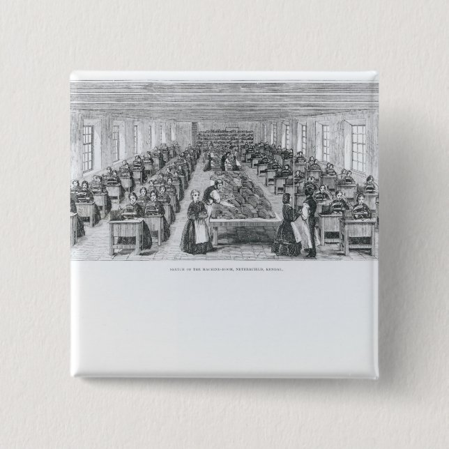 Shoe Factory 15 Cm Square Badge (Front)