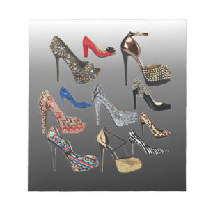 Shoe High Heels Collage Customise Notepad