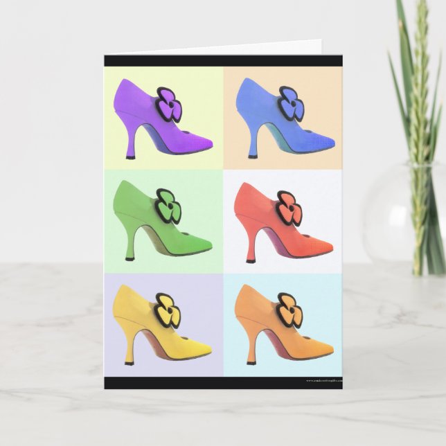Shoe Lover Birthday Card (Front)