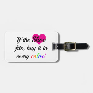 Shoe Lover Luggage Tag
