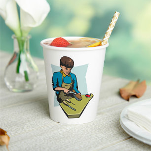 Shoe Repair Cobbler Vintage Shoemaker Paper Cups