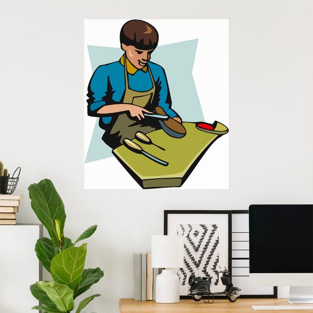 Shoe Repair Cobbler Vintage Shoemaker Poster (Creator Uploaded)