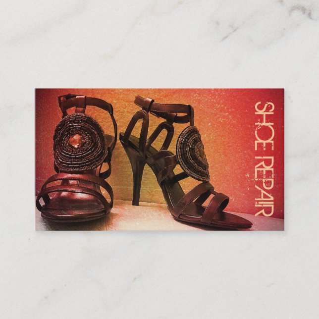 Shoe Repair, Shoes, Clothing Business Card (Front)