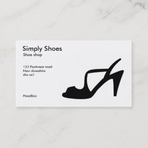 Shoe shop business card