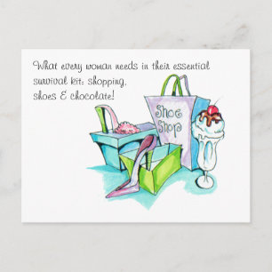 Shoe Shop Gifts Postcard