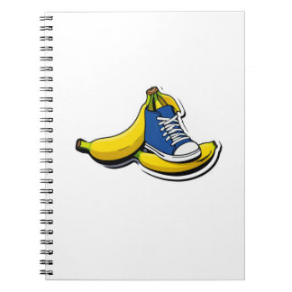 Shoe with bananas notebook