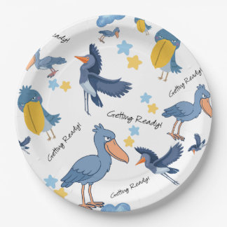 Shoebill Baby Shower Napkins Paper Plate