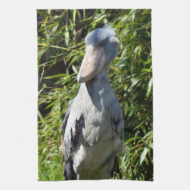 Shoebill (Balaeniceps rex) Tea Towel (Vertical)