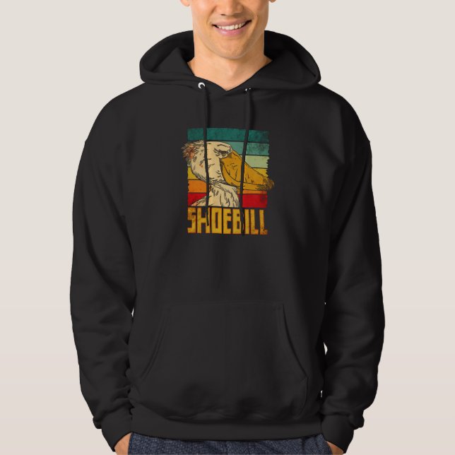 Shoebill Bird Animal Colorful  1 Hoodie (Front)