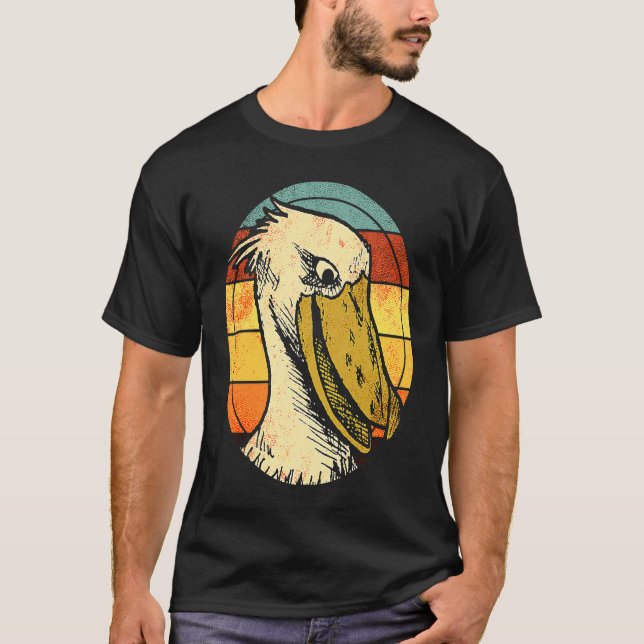 Shoebill Bird Animal Colorful  4 T-Shirt (Front)