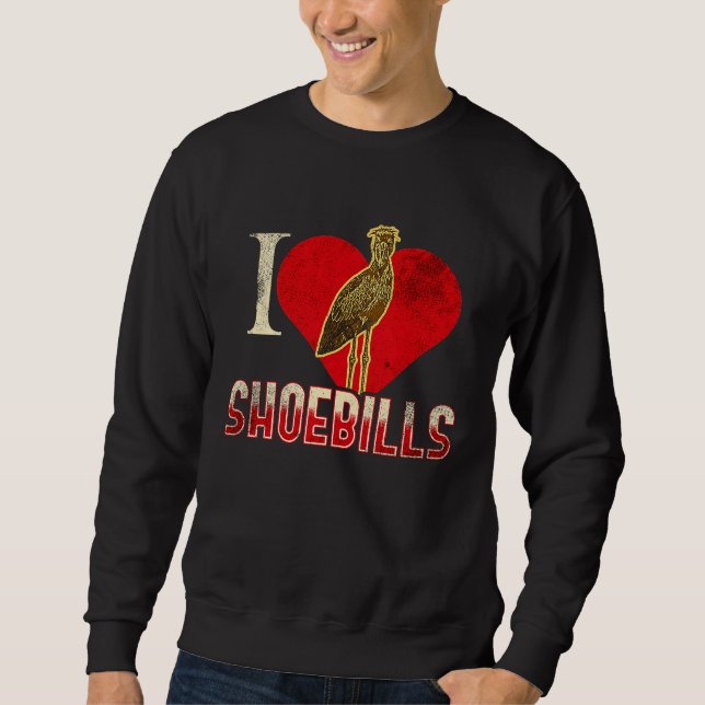 Shoebill Bird Animal Sweatshirt (Front)