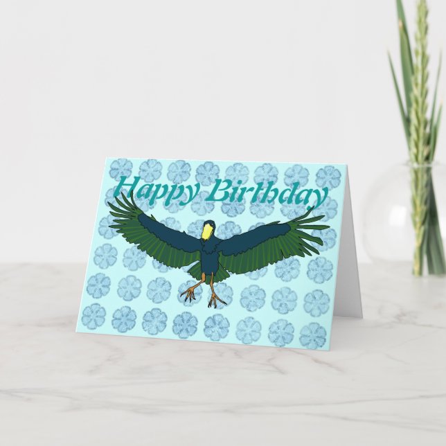 Shoebill greetings card (Front)
