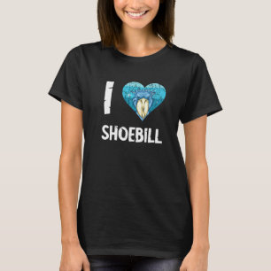 Shoebill I Love Shoebill Bird African Bird Vintage T-Shirt