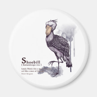 shoebill - plum magnet
