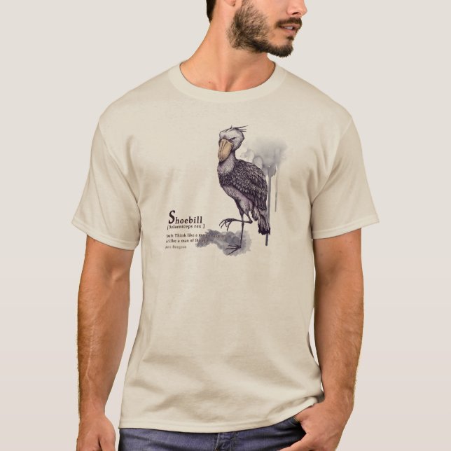 shoebill - plum T-Shirt (Front)