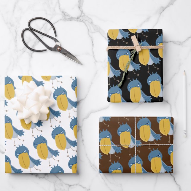Shoebill  wrapping paper sheet (Front)