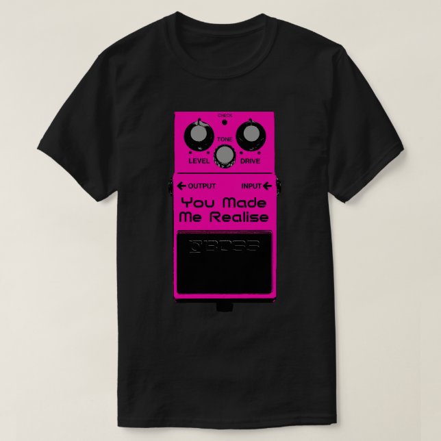 Shoegaze Guitar Effects Pedal T-Shirt (Design Front)