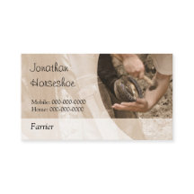 Shoeing a horse, with a blank reverse