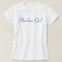 Shoelace Girl - Basic Purple T-Shirt