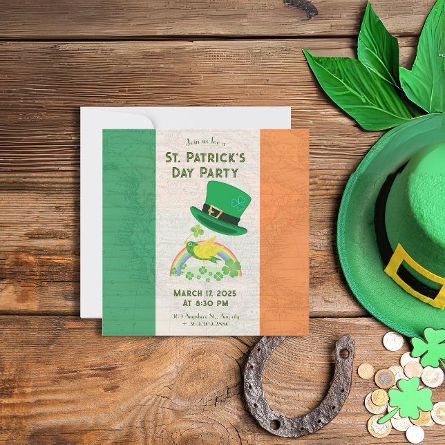 Shoemaker's Lucky Flight Invitation (Shoemaker's Lucky Flight Invitation on a table.)