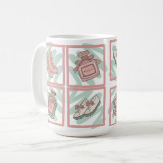Shoes and Perfume Shoe Lovers Pastel Colours Coffee Mug