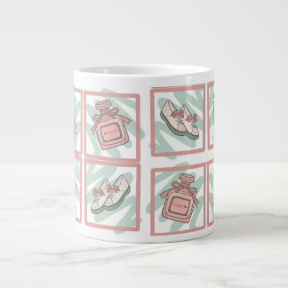 Shoes and Perfume Shoe Lovers Pastel Colours Large Coffee Mug