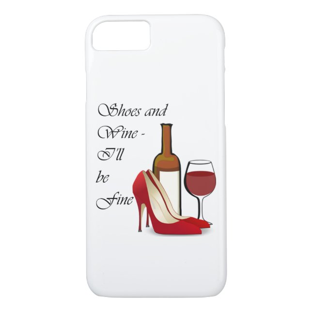 Shoes and Wine iPhone Case (Back)