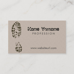 shoes business card
