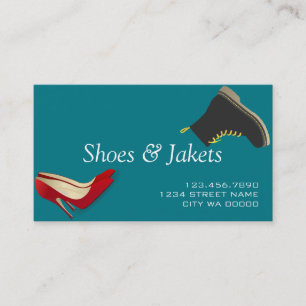 Shoes, Coats, Repair Shop Business Card
