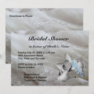 Shoes, Garter Belt and Lace Bridal Shower Invite