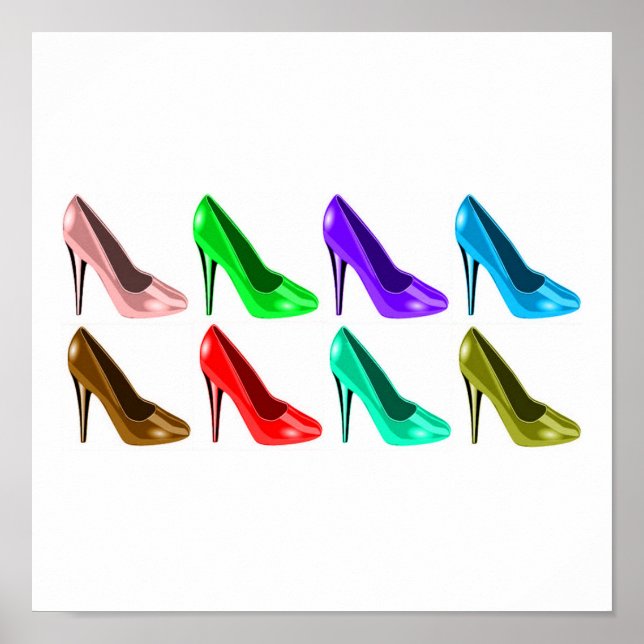 shoes of many colours poster (Front)