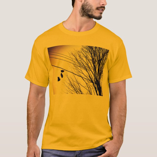 Shoes on a Power line T-Shirt (Front)