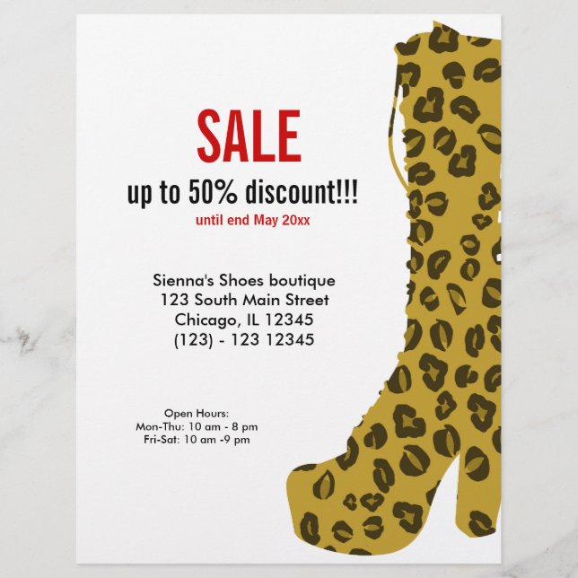 Shoes on Sale Flyer (Front)