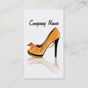 Shoes Shop Manager Seller Design Stylist Fashion Business Card