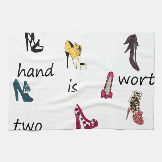 Shoes Tea Towel (Horizontal)
